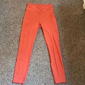 Orange lululemon leggings